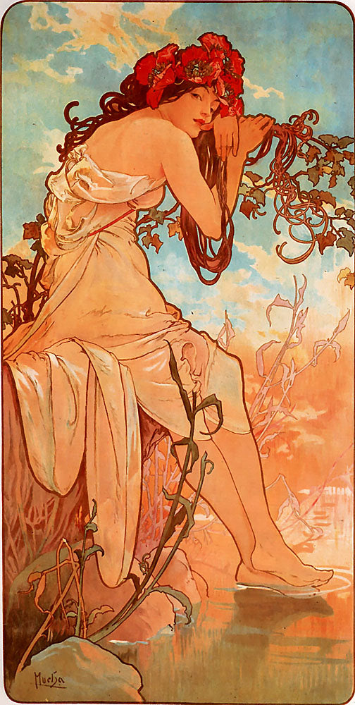 Verano - Alphonse Mucha