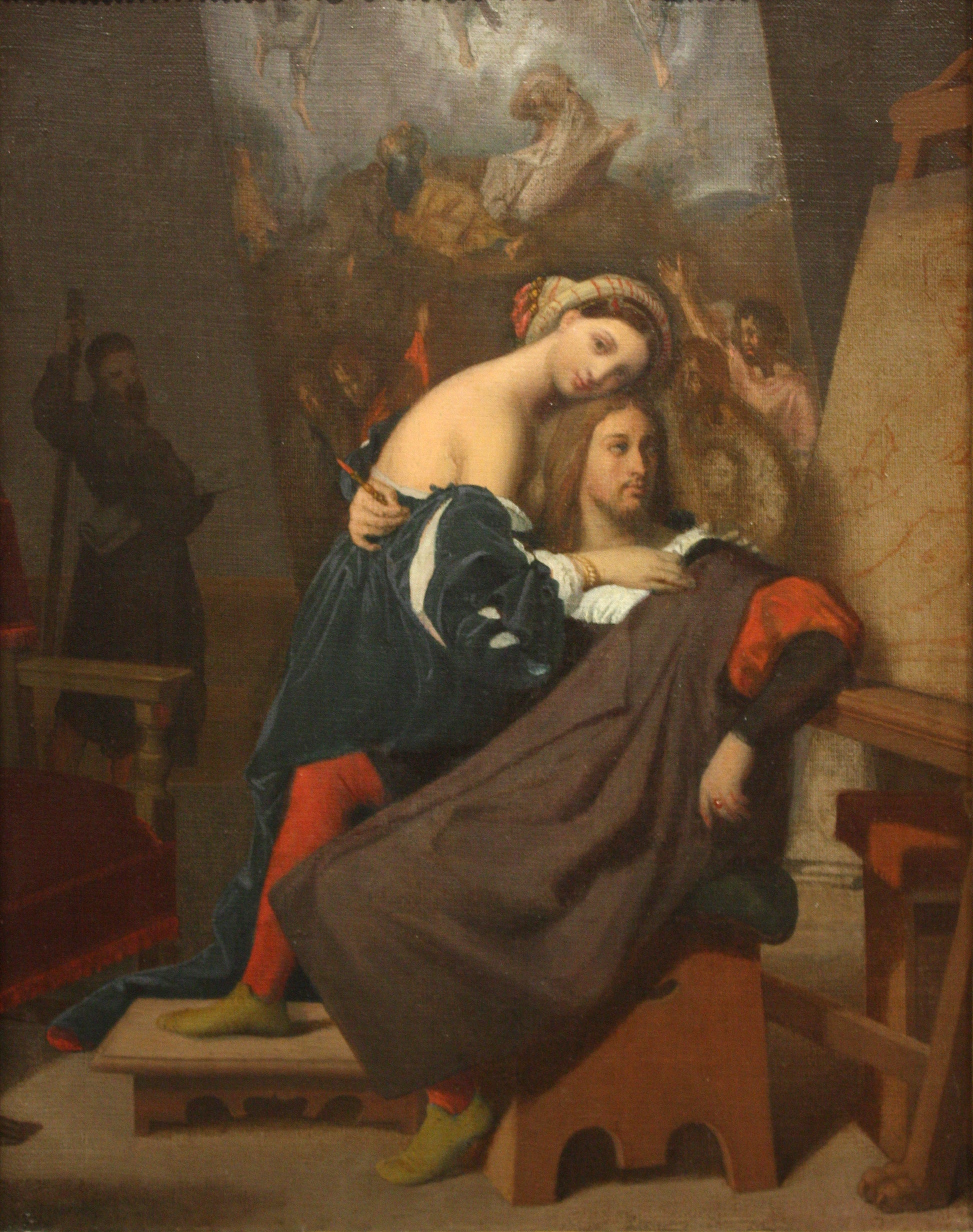 Rafael y la hija del panadero - Jean-Auguste-Dominique Ingres