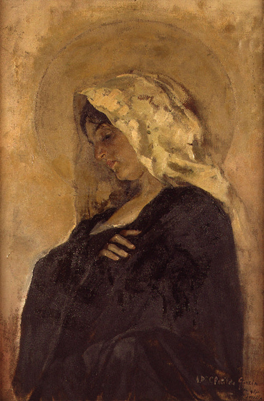 Reproduction du tableau « Vierge Marie - Joaquín Sorolla » par Alpha Reproduction en peinture à l’huile