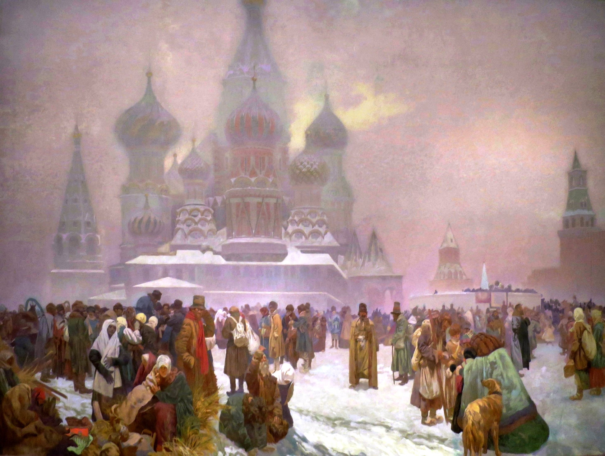 La emancipación de los campesinos rusos - Alphonse Mucha