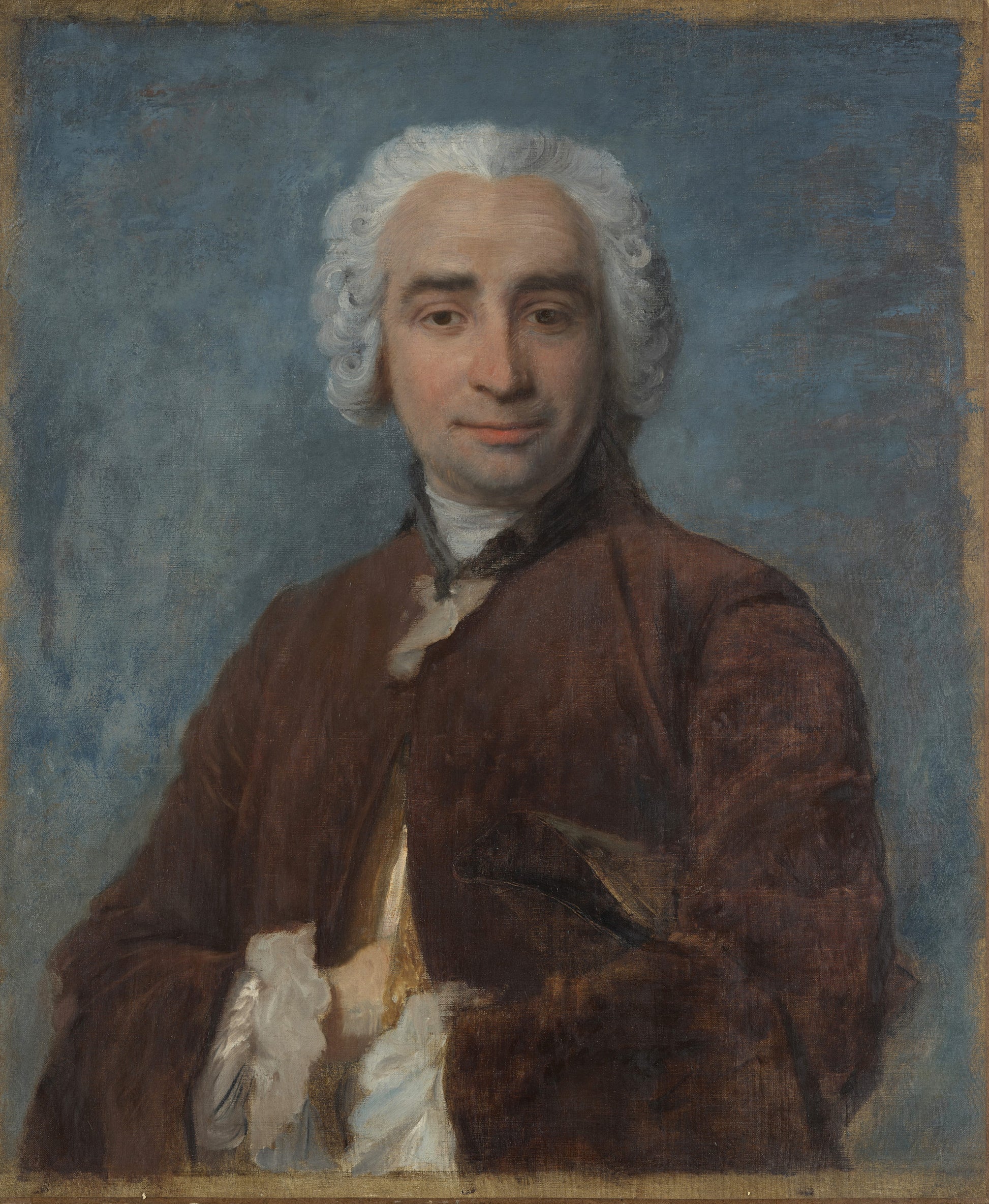Retrato de hombre, según Maurice Quentin de La Tour - Edgar Degas