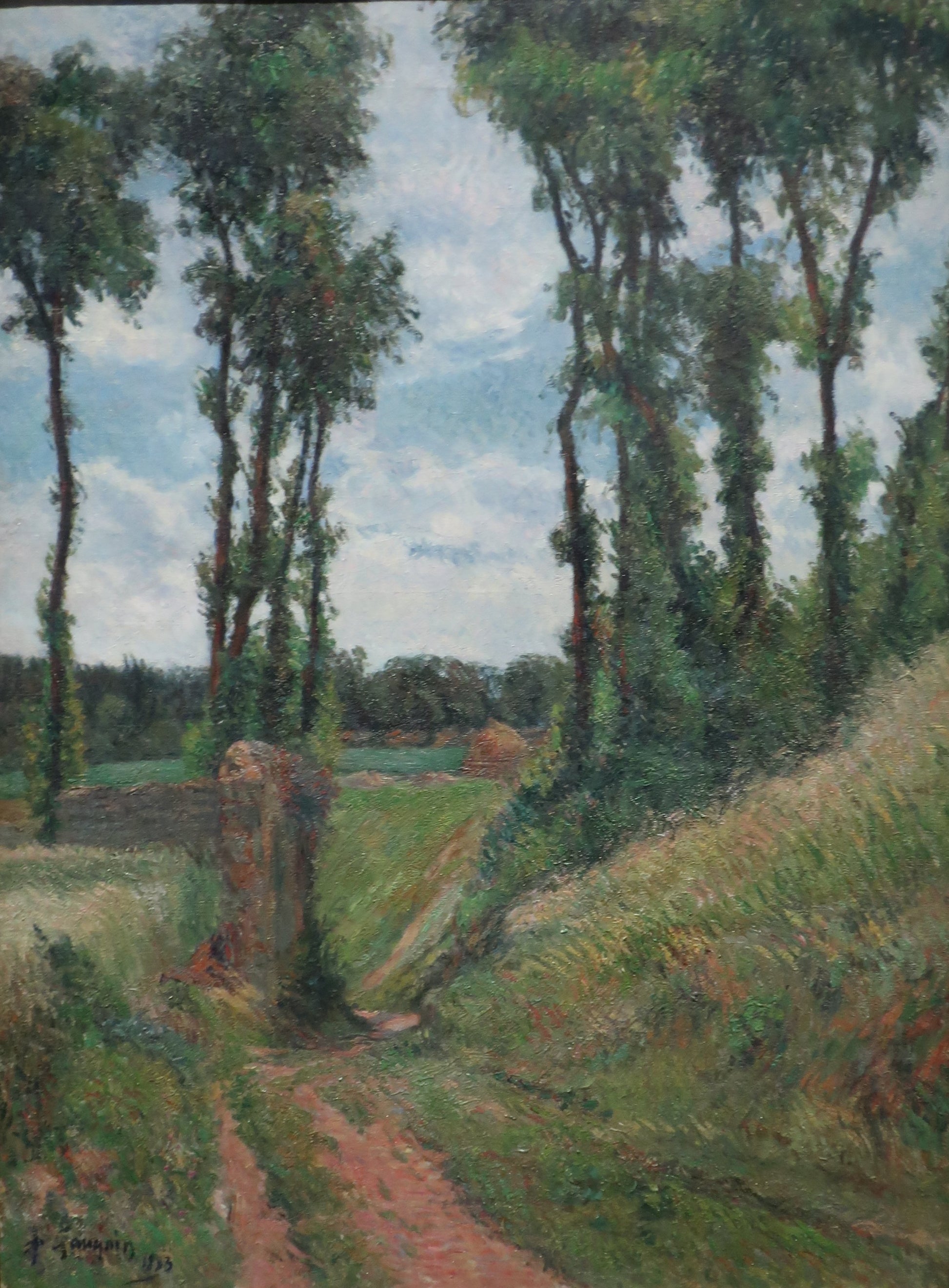 Camino de los álamos, Osny - Paul Gauguin