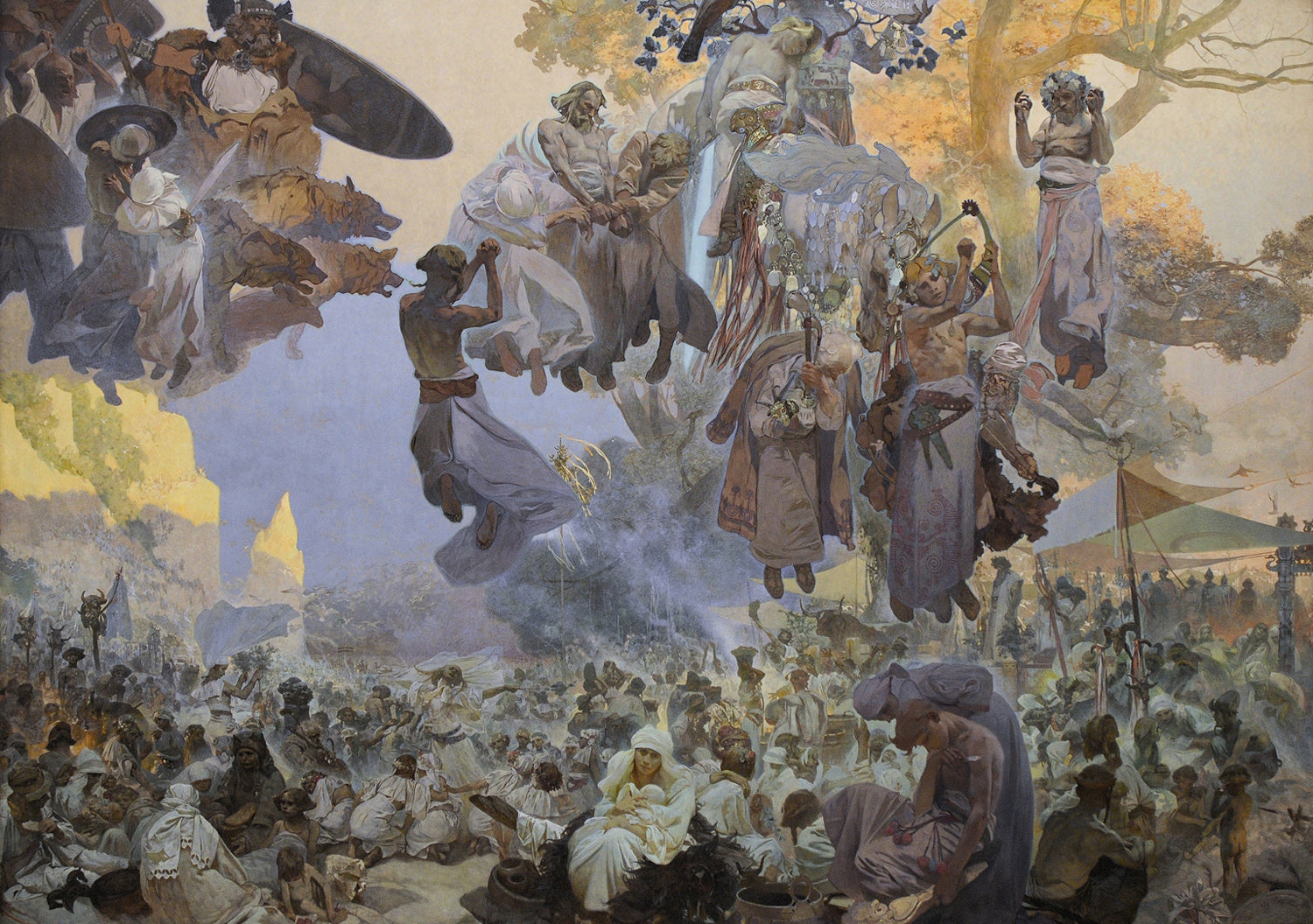 La celebración de Svantovít - Alphonse Mucha