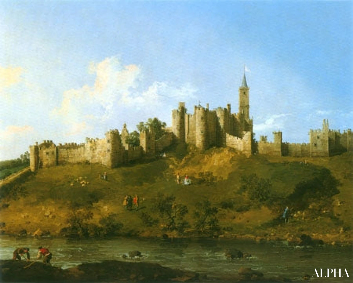Château Alnwick - Giovanni Antonio Canal - Reproductions de tableaux et peintures haut de gamme