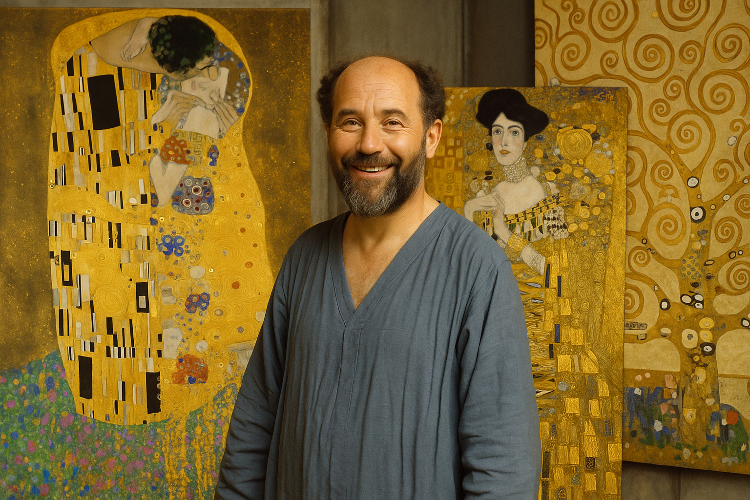 ¿Quién fue Gustav Klimt? Sumérgete en el universo dorado del maestro vienés.