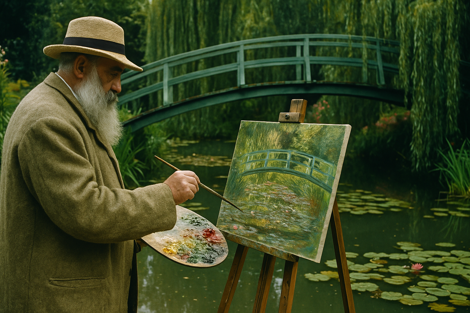 El puente japonés de Monet – Una obra maestra impresionista en el corazón de Giverny