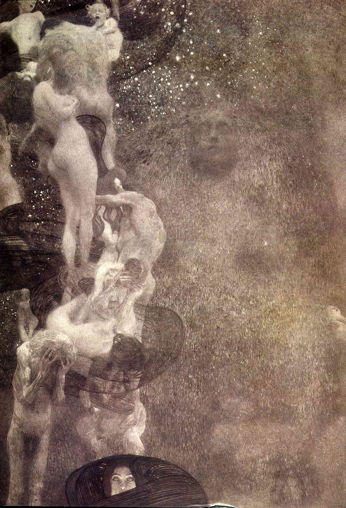 Philosophie de Gustav Klimt, photographie historique de l’œuvre détruite