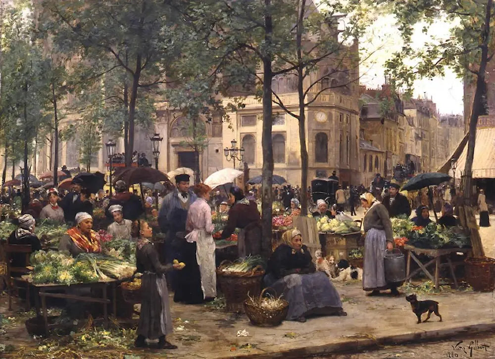 Le carreau devant les Halles — Victor Gilbert