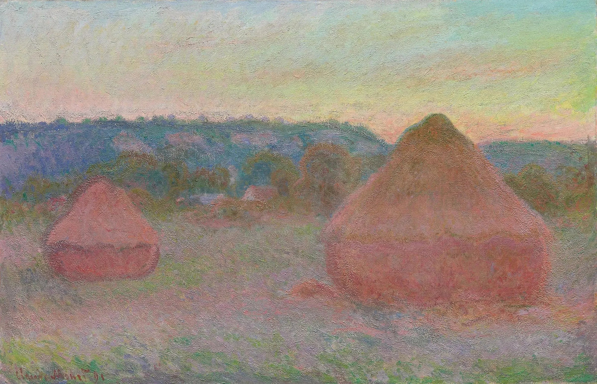 Deux meules de Claude Monet, série des Meules