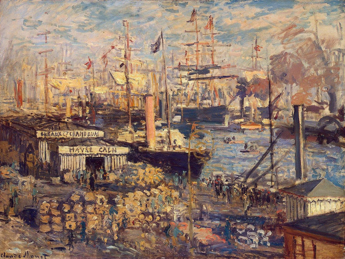 Le Grand Quai au Havre de Claude Monet, port normand des débuts
