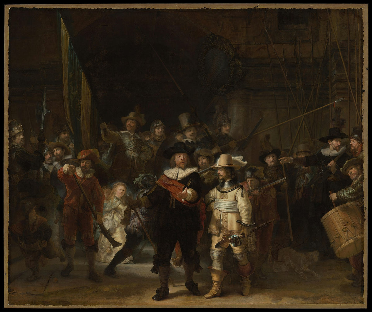 La Ronde de nuit de Rembrandt, étude de la lumière