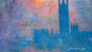 15 Cuadros Famosos del Parlamento de Londres – Claude Monet