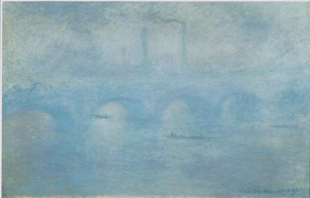 El puente de Waterloo, efecto niebla - Claude Monet