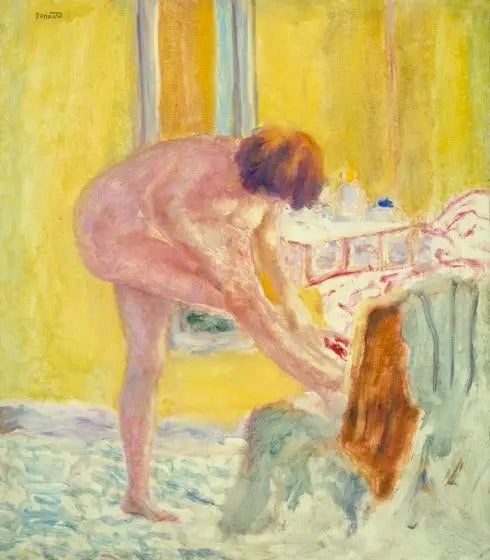 Desnudo sobre fondo amarillo - Pierre Bonnard