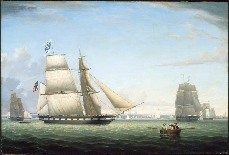 El Antílope de ladrillo en el puerto de Boston - Fitz Henry Lane
