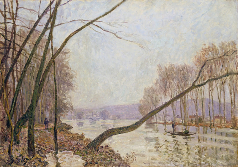 Orilla del Sena en otoño - Alfred Sisley
