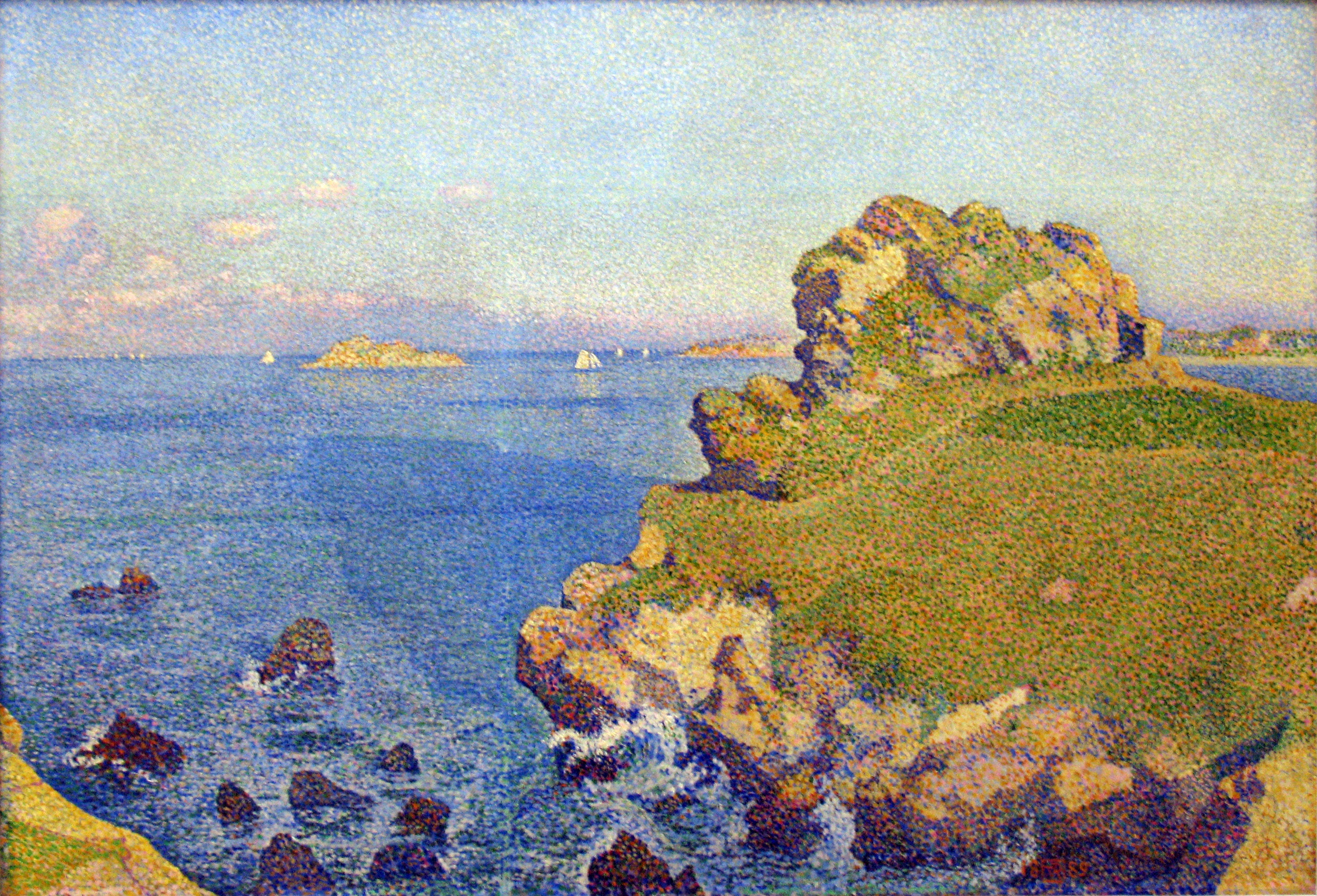 Le « Per-Kiridy » à marée haute 1889 - Théo van Rysselberghe - Alpha Reproduction