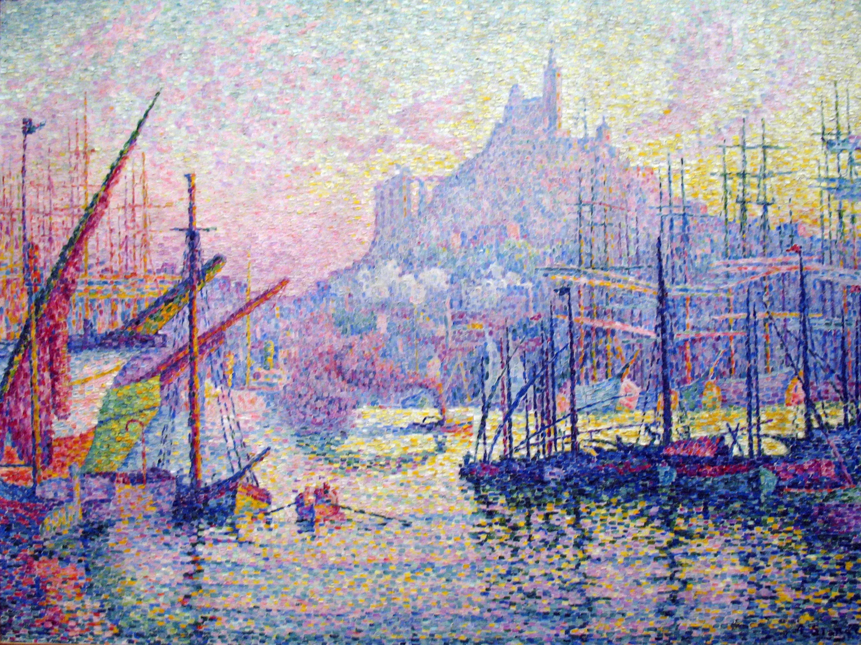 Reproduction du tableau « Notre-Dame-de-la-Garde, Marseille - Paul Signac » par Alpha Reproduction en peinture à l’huile