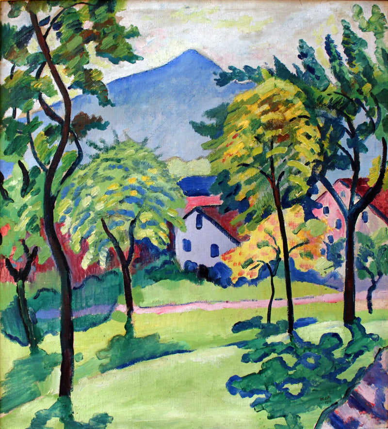 Paisaje del Tegernsee - August Macke
