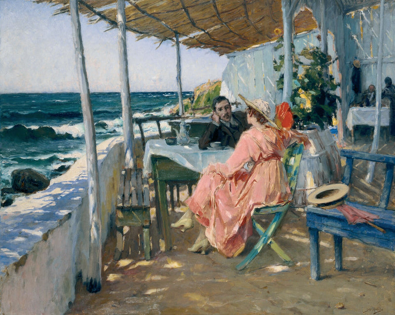 Au bord de la mer - José Malhoa