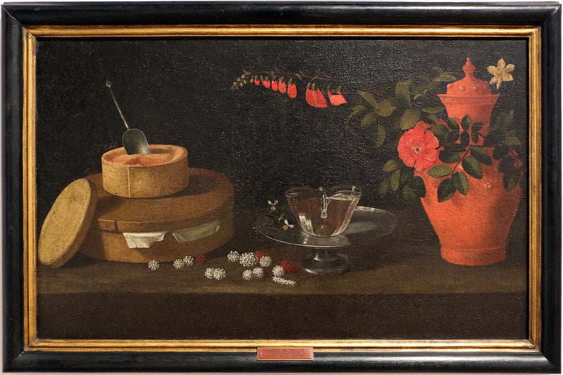 Nature morte aux boîtes, verre et vase en céramique - Josefa de Óbidos