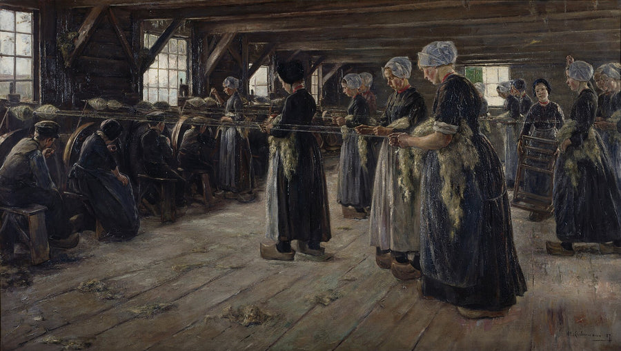 La grange à lin de Laren - Max Liebermann