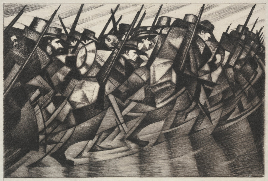 Returning to the Trenches - C. R. W. Nevinson
