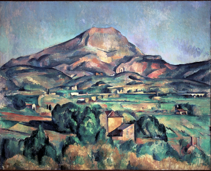 La Montaña Sainte-Victoire vista desde Bellevue - Paul Cézanne
