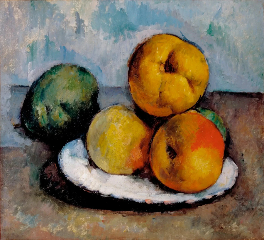 Bodegón con manzanas - Paul Cézanne