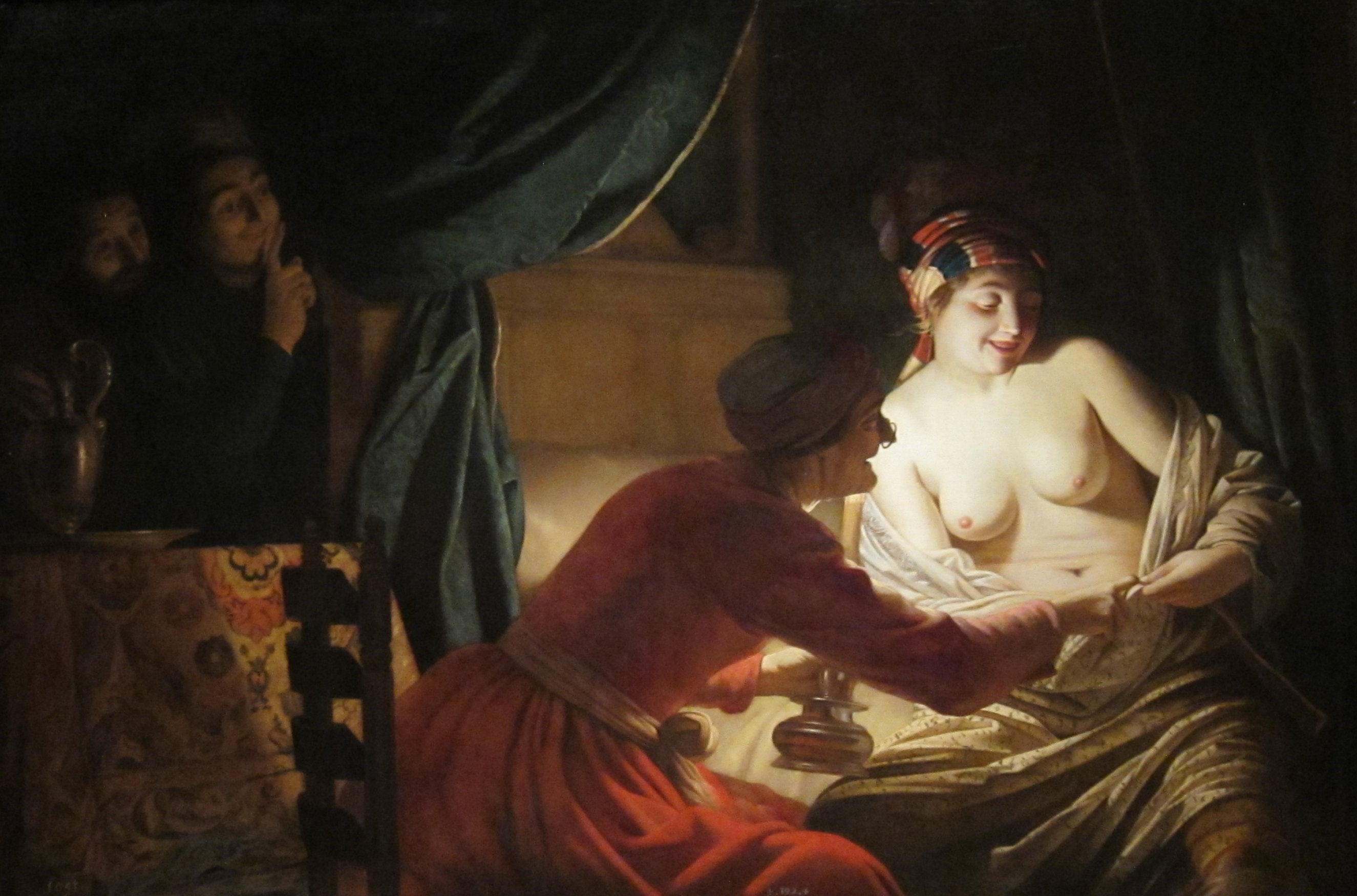 La chasse aux puces - Gerrit van Honthorst - Alpha Reproduction