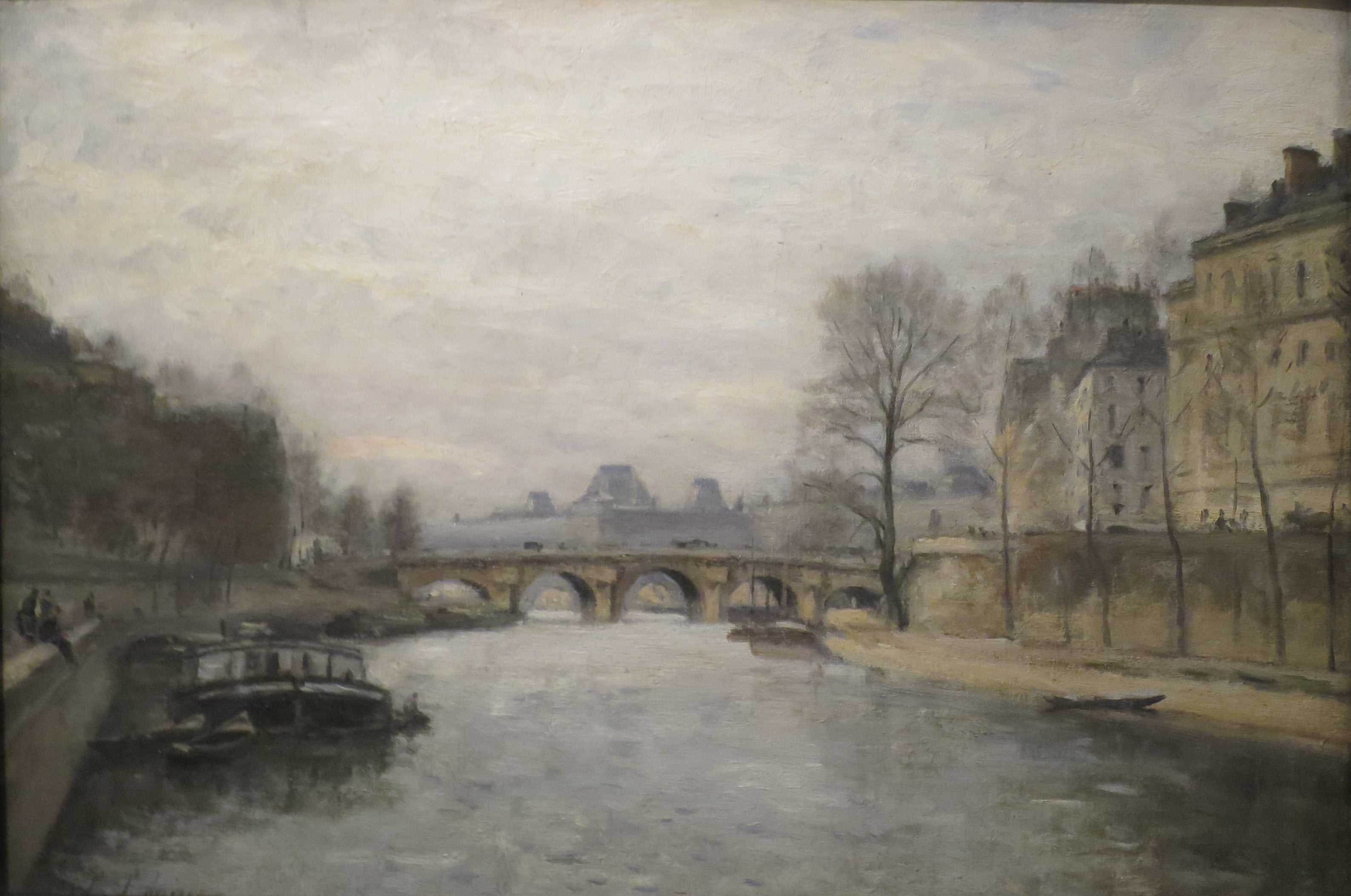 Le petit bras de la Seine au Pont Neuf - Stanislas Lépine - Alpha Reproduction