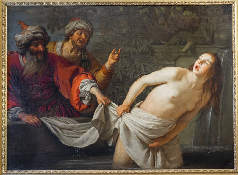 Susana acosada por los ancianos (Daniel 13:1-63) - Gerrit van Honthorst