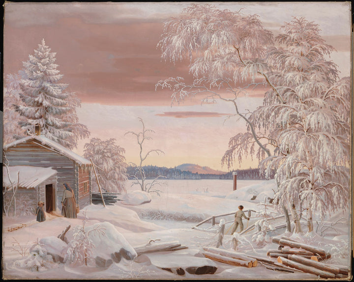 Atardecer de invierno en Savonia - Ferdinand von Wright