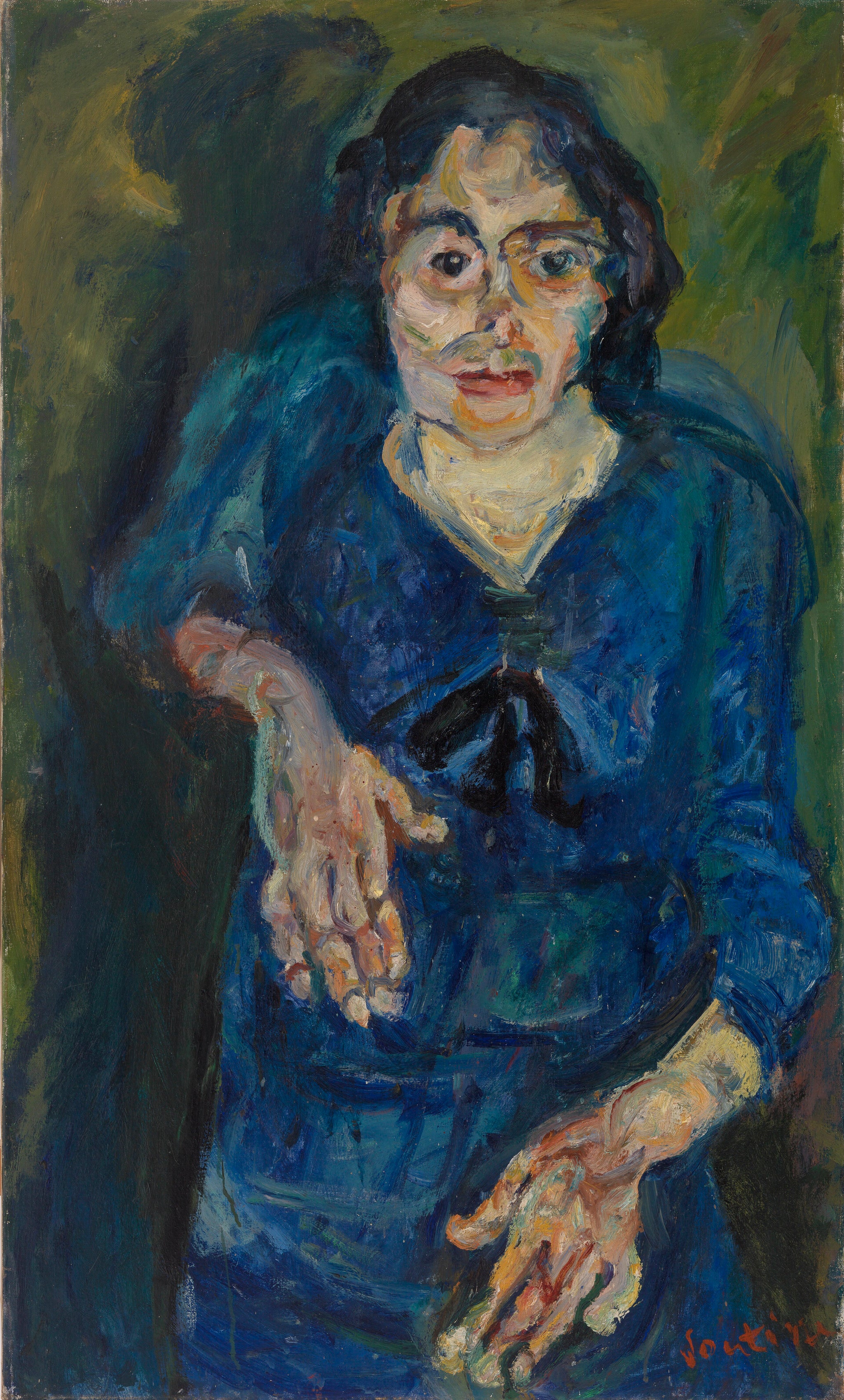 Cahim Soutine - La Femme en bleu (Barnes Foundation) - Chaim Soutine