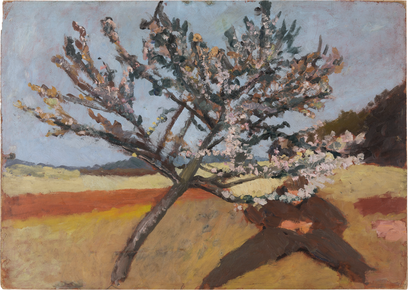 Man lying beneath a Blossoming Tree (1903) - Paula Modersohn-Becker