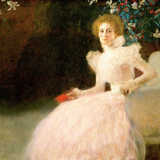🌸✨ Retrato de Sonja Knips – Gustav Klimt (1898)