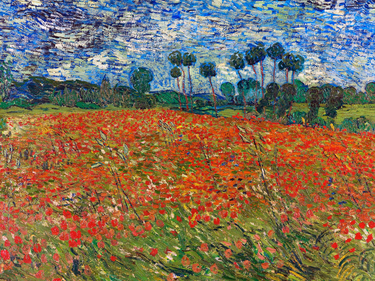 Campo de amapolas, Auvers-sur-Oise - Van Gogh
