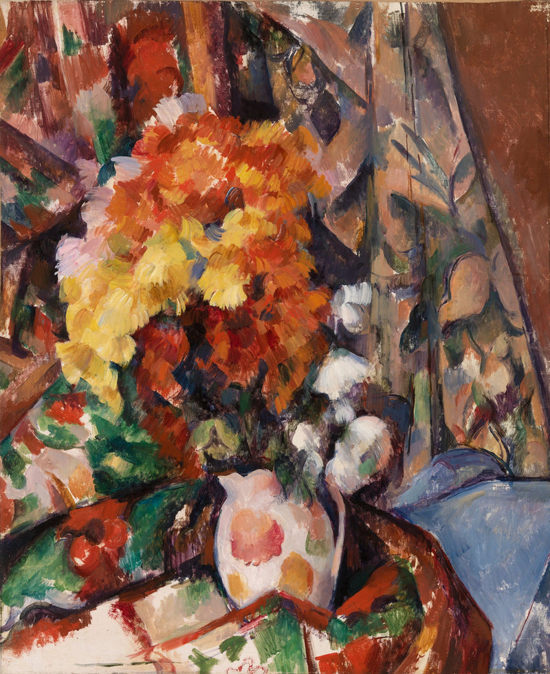 Jarrón con flores - Paul Cézanne