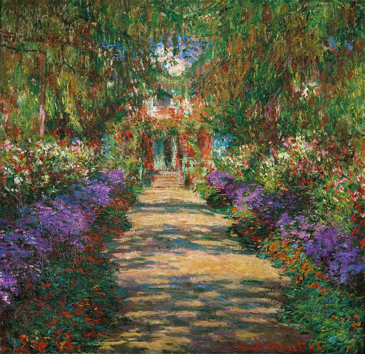 🎨 La Avenida de Giverny – Claude Monet, hacia 1902
