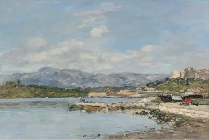 Reproduction du tableau « ANTIBES, LE FORT CARRÉ - Eugène Boudin » par Alpha Reproduction en peinture à l’huile