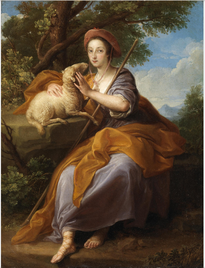 Une dame de la famille Leeson en tant que bergère - Pompeo Batoni - Alpha Reproduction