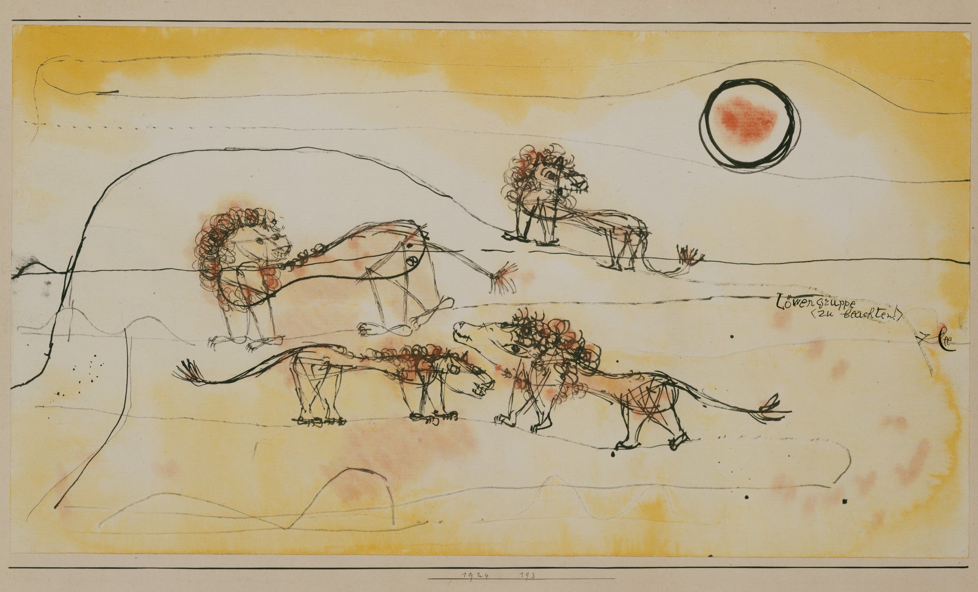 A Pride of Lions (Take Note!) — Paul Klee