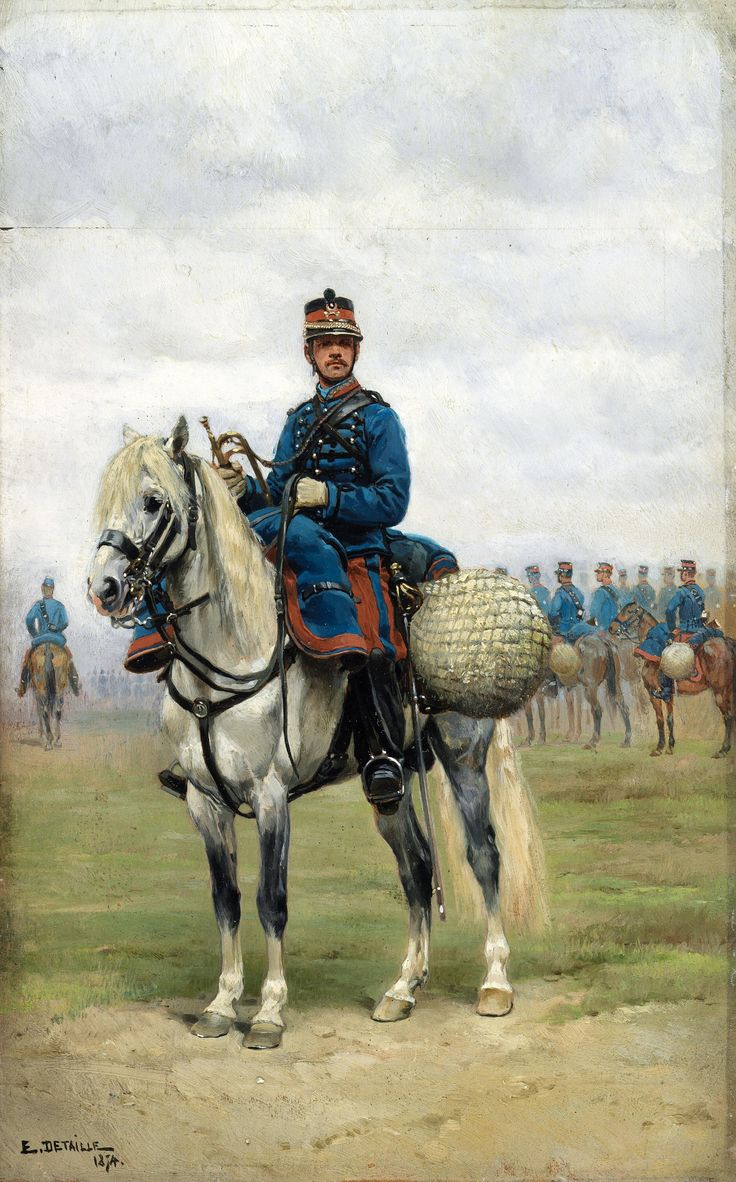 Un trompetista a caballo - Édouard Detaille