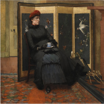 Un visitante - John Lavery