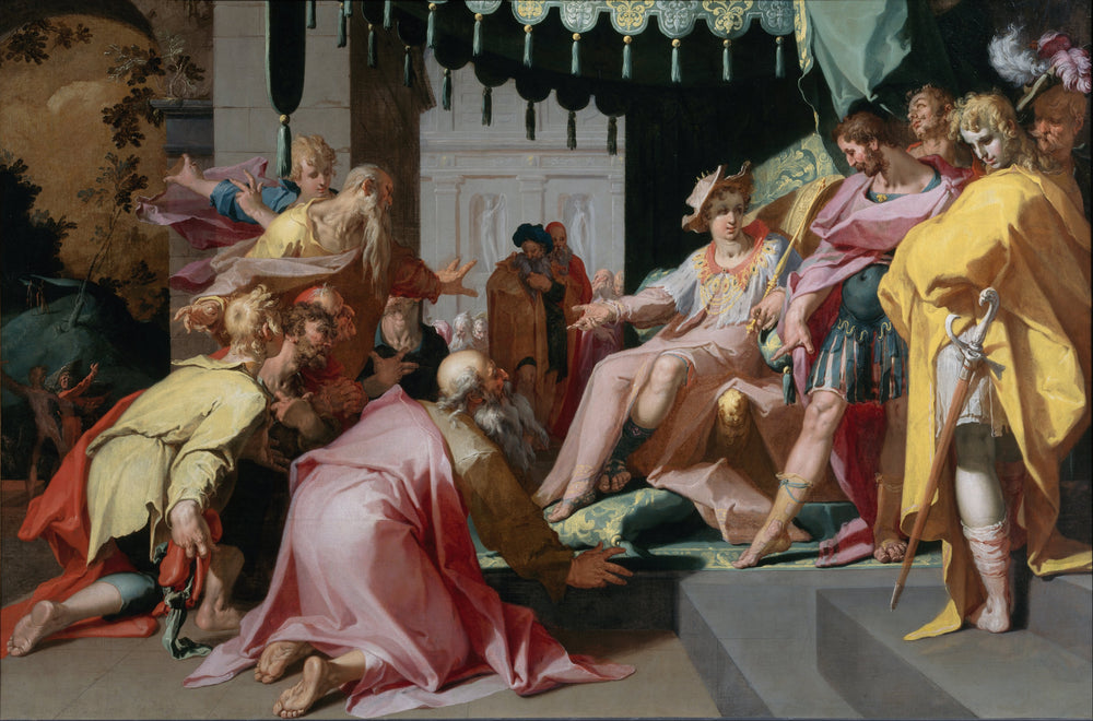 Joseph et ses frères - Abraham Bloemaert image 1 copie peinte à la main à l’huile