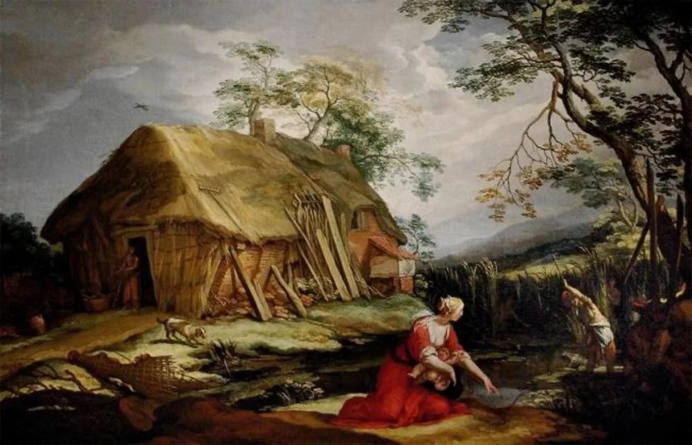 Paysage avec Latone (Ovide, Métamorphoses) - Abraham Bloemaert image 1 reproduction d’œuvre d’art à l’huile