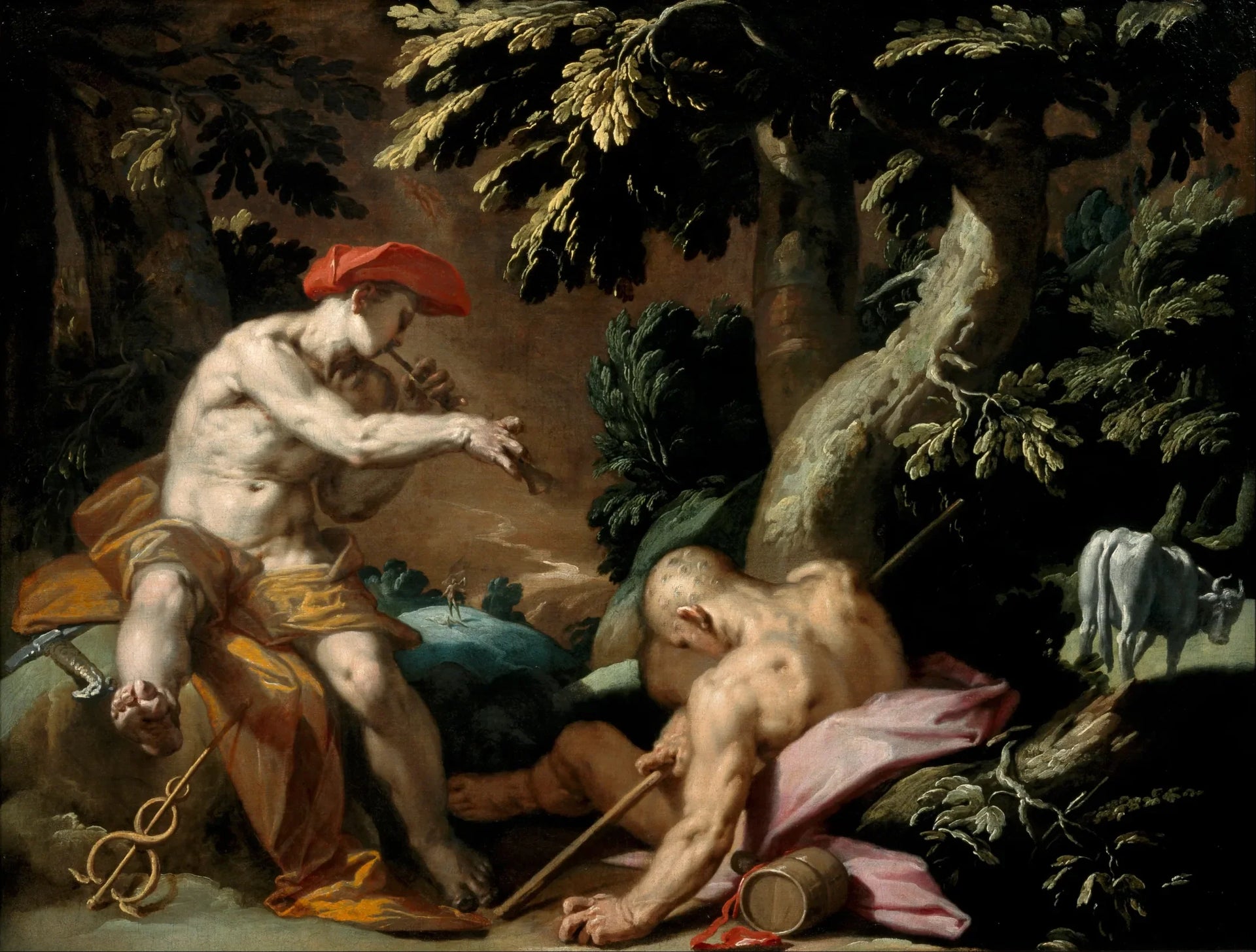 Mercure, Argus et Io - Abraham Bloemaert image 1 tableau peint à l’huile sur toile