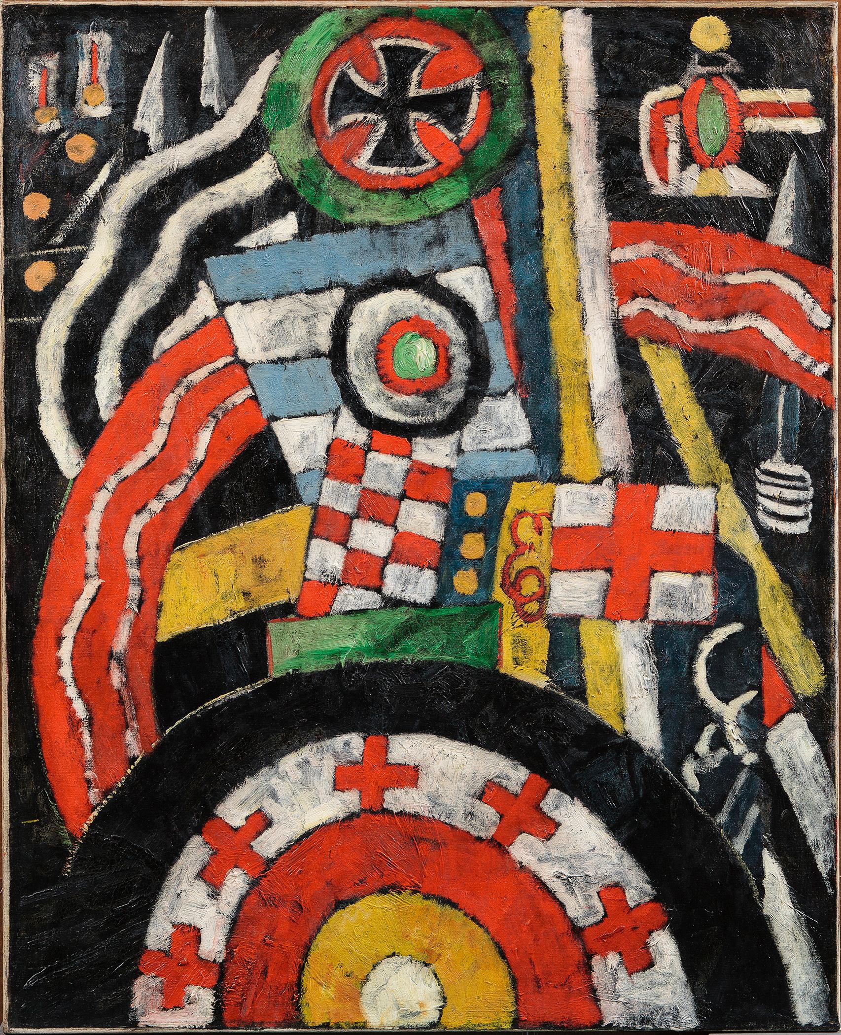 Abstraction (Symboles militaires) - Marsden Hartley