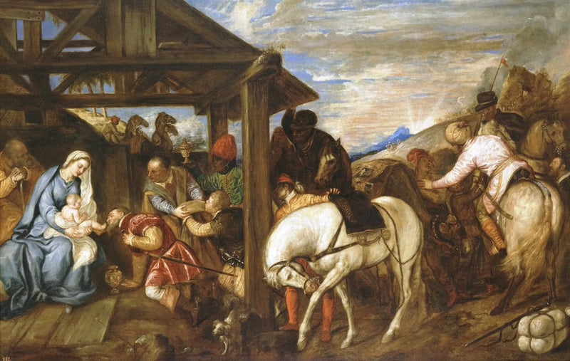 La Adoración de los Reyes Magos - Titian