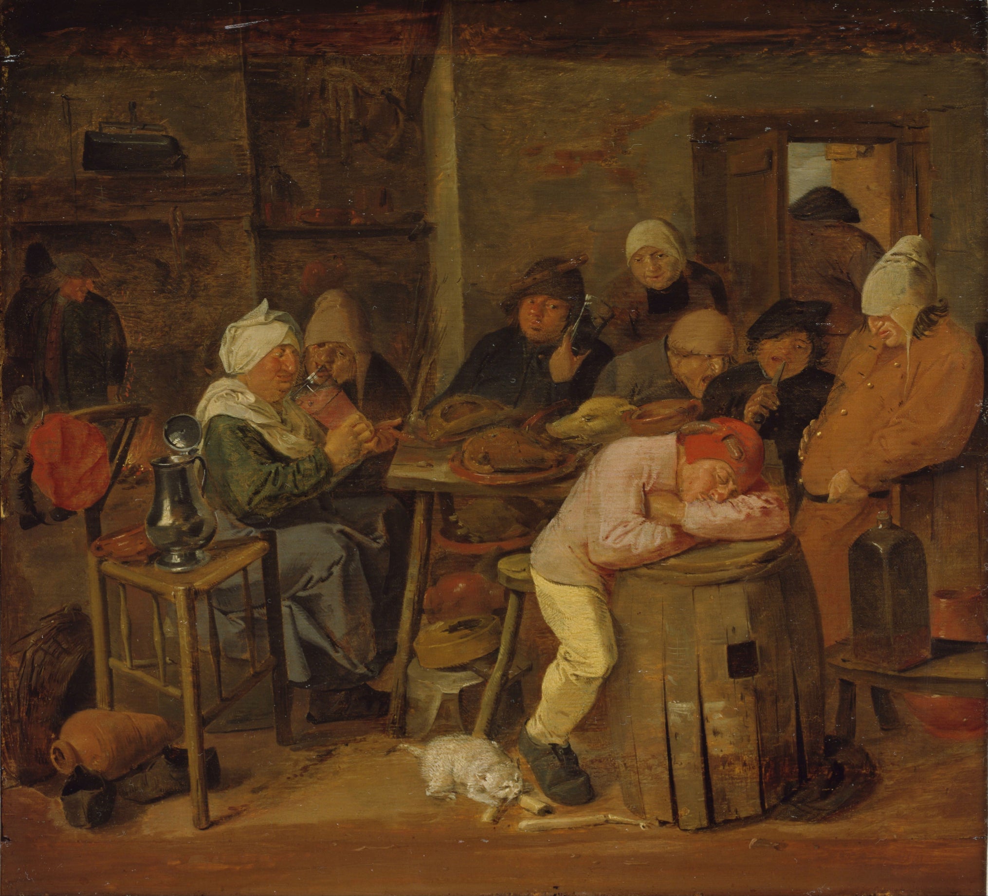 Paysans dans un intérieur - Adriaen Brouwer